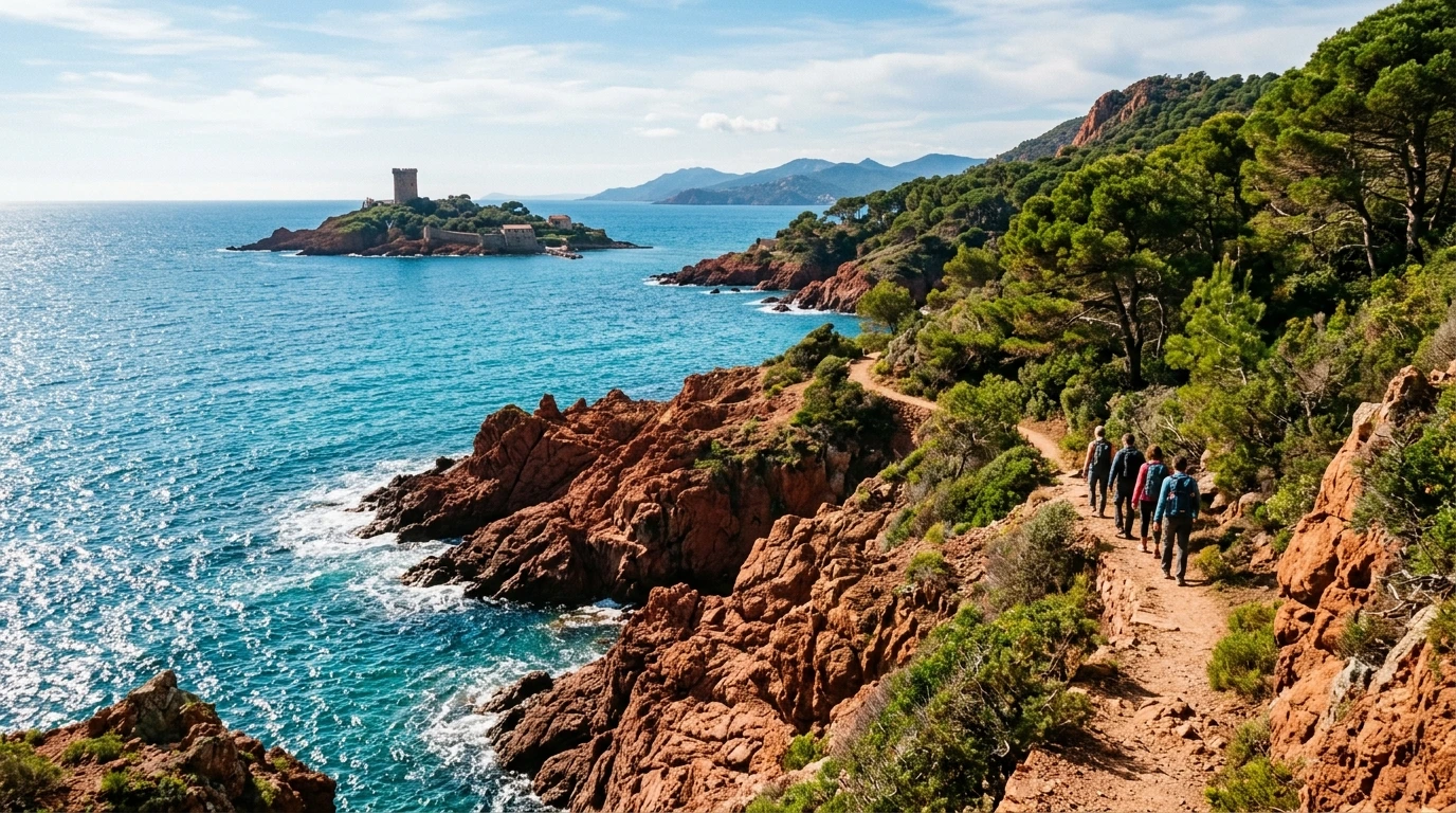 Le sentier du littoral au Cap Dramont