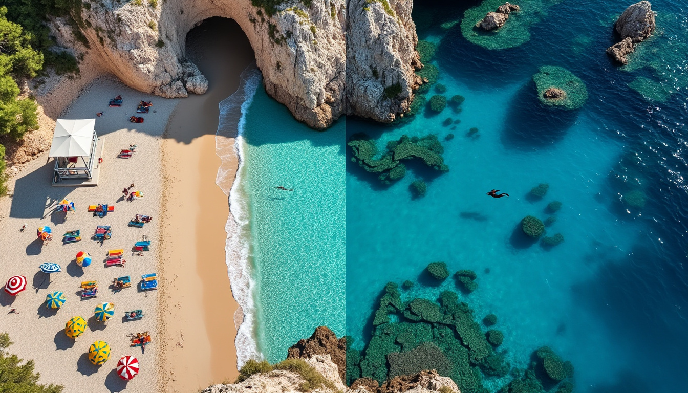 découvrez notre guide complet pour choisir entre plages familiales animées et criques sauvages tranquilles, idéal pour planifier des vacances parfaites en bord de mer.
