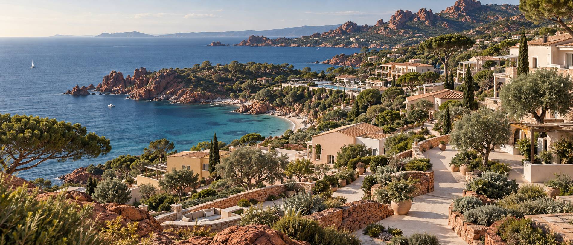Illustration éditoriale du sujet : Découvrez le charme authentique du Village Club Cap Estérel