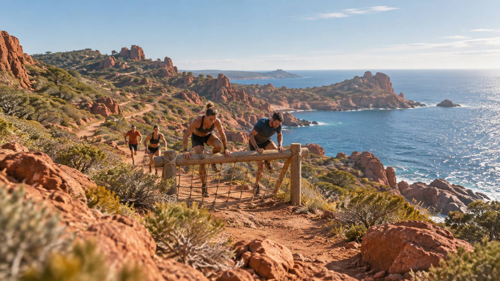 Illustration éditoriale du sujet : La Spartan Race fait son grand retour en 2024 sur la splendide Estérel Côte d’Azur !
