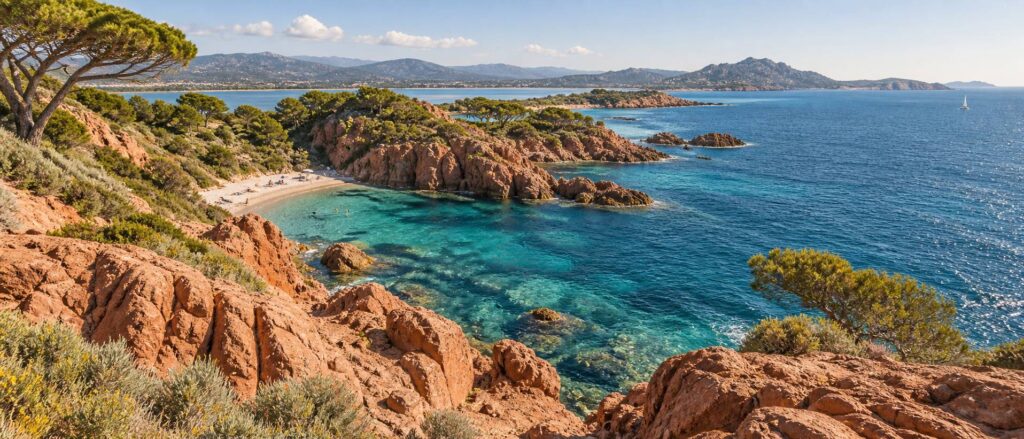 Illustration éditoriale du sujet : Saint-Aygulf : Entre charme balnéaire et authenticité provençale